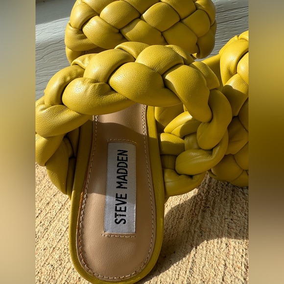 Steve Madden Women's Kenley Heeled Sandal in Citron, Size 6.5 - Picture 8 of 12